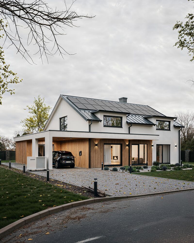 Haus mit Garten; PV-Anlage, Wärmepumpe BWP, Wallbox BLS, E-Auto, Ofen