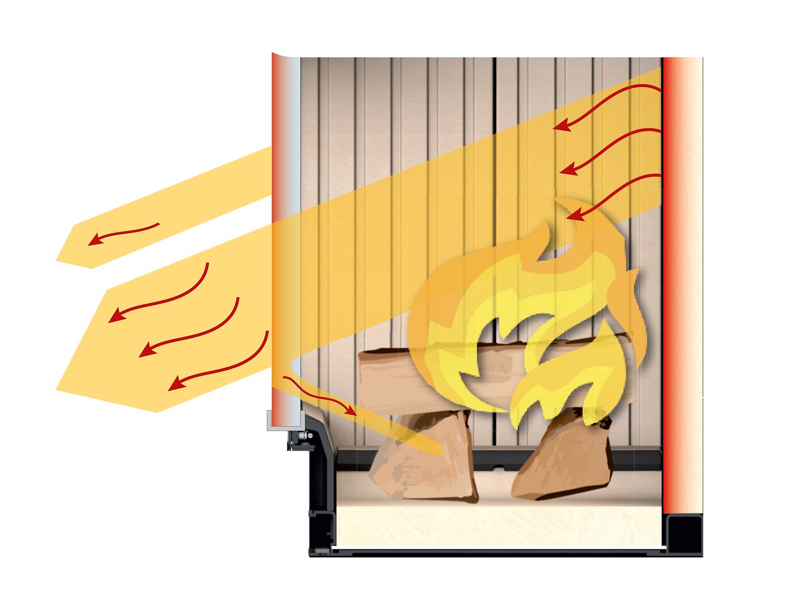 Schema Feuersichtscheibe einfach verglast