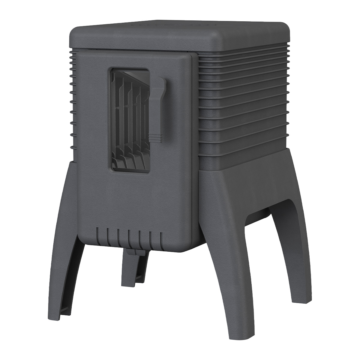 Kaminofen Iron Dog 02 vor weißer Wand