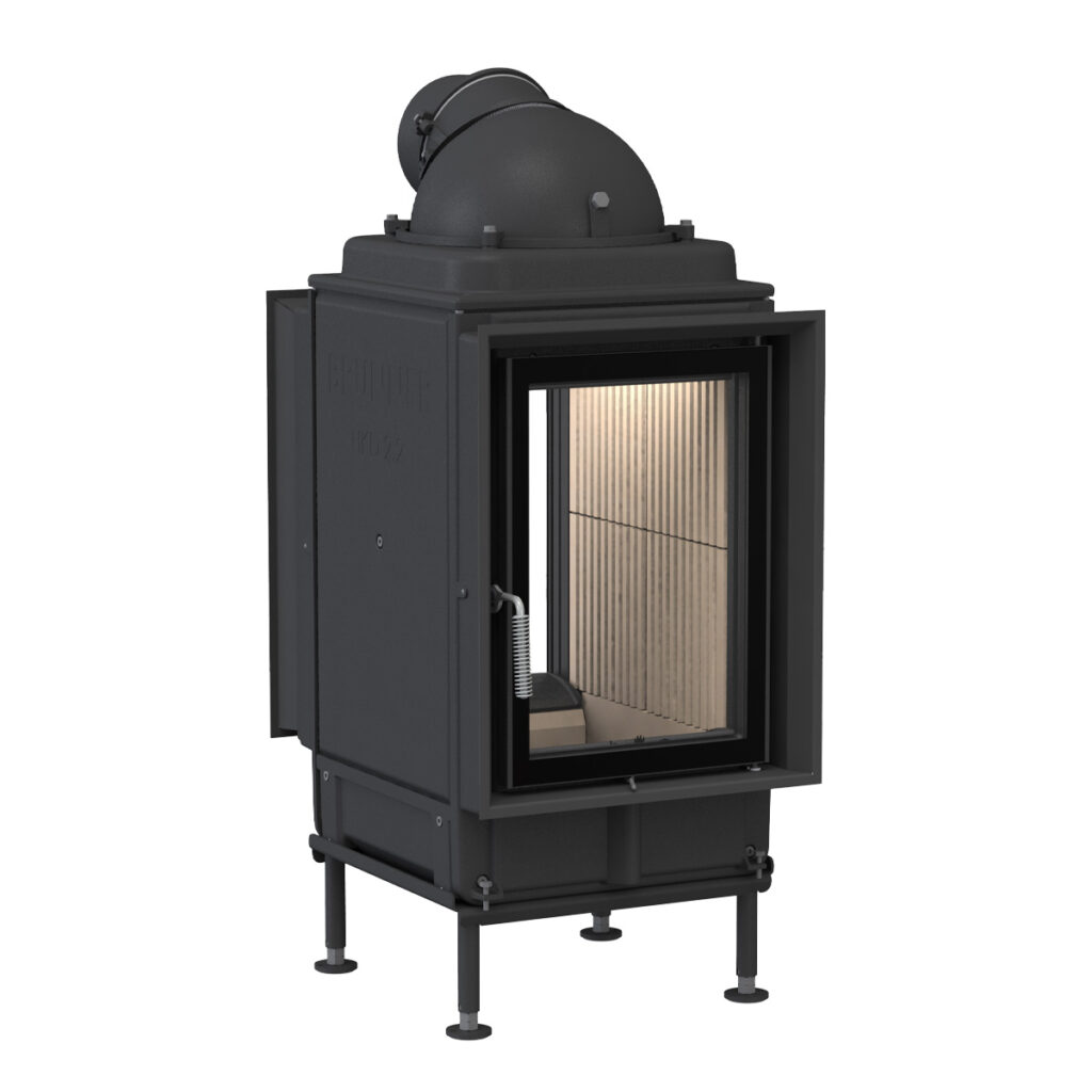 Kachelofen HKD 2.2 Tunnel vor weißer Wand