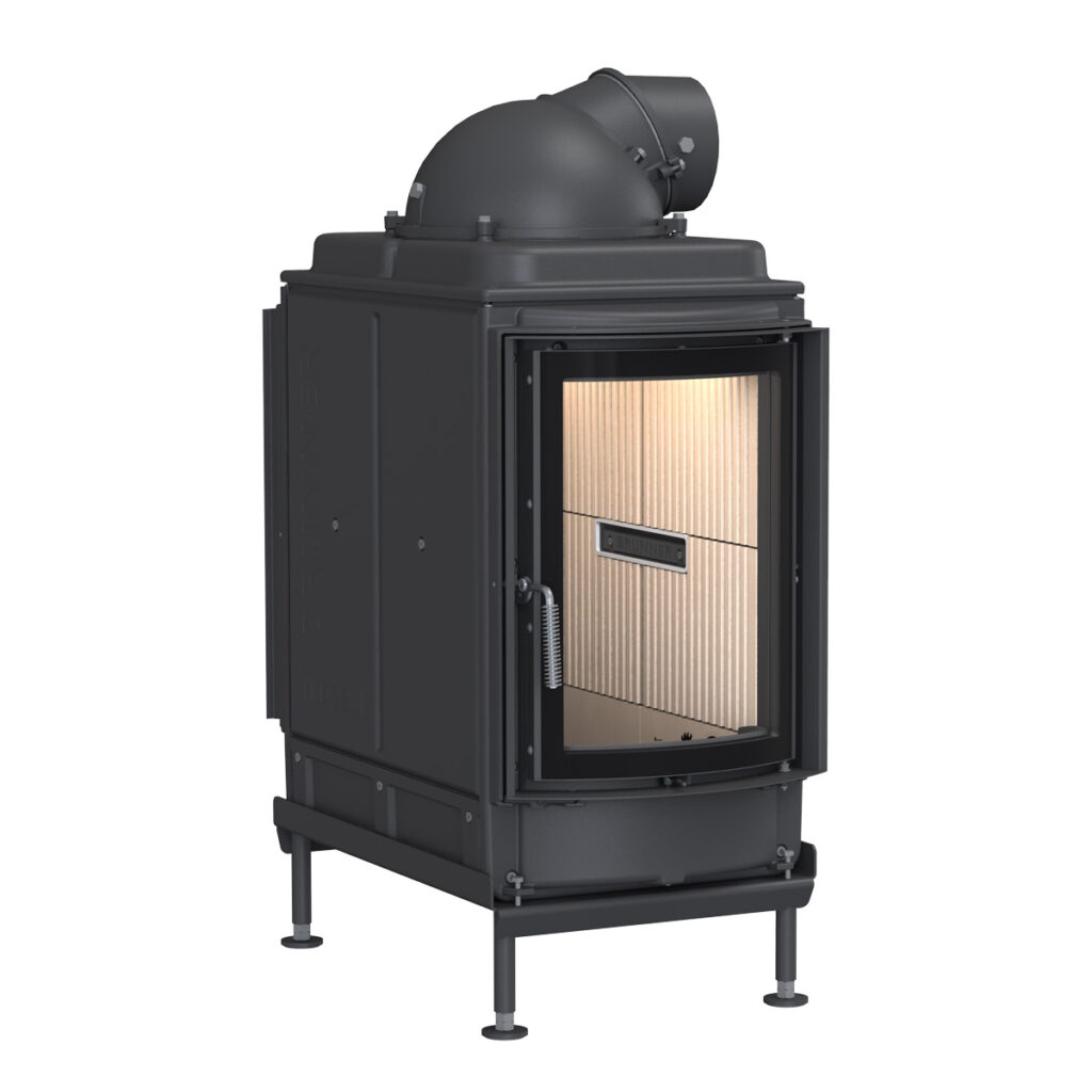 Kachelofen HKD 2.2 Tunnel vor weißer Wand