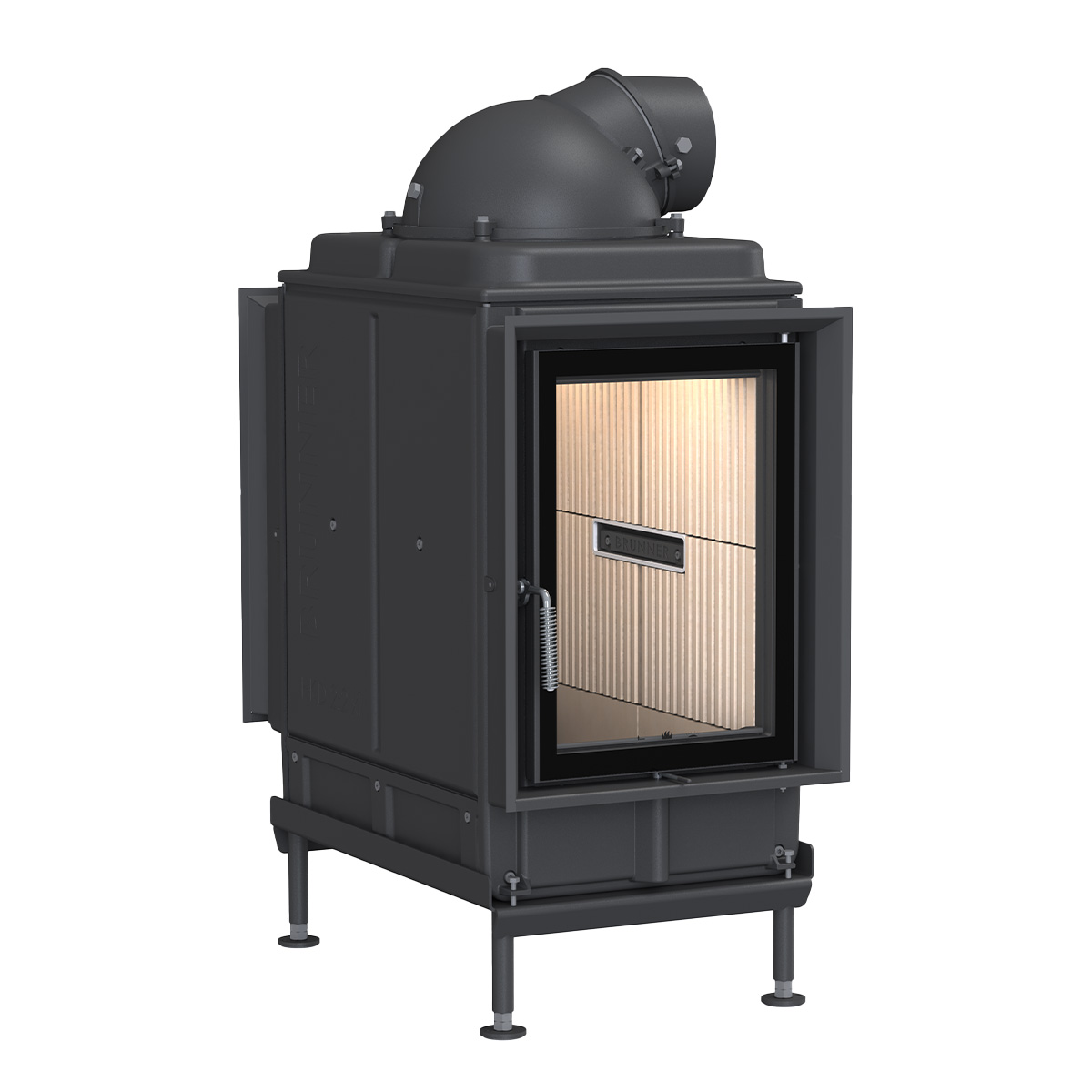 Kachelofen HKD 2.2 Tunnel vor weißer Wand