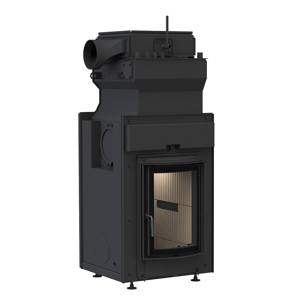 Rendering water-bearing tiled stove HKD 2.2 SK r flat