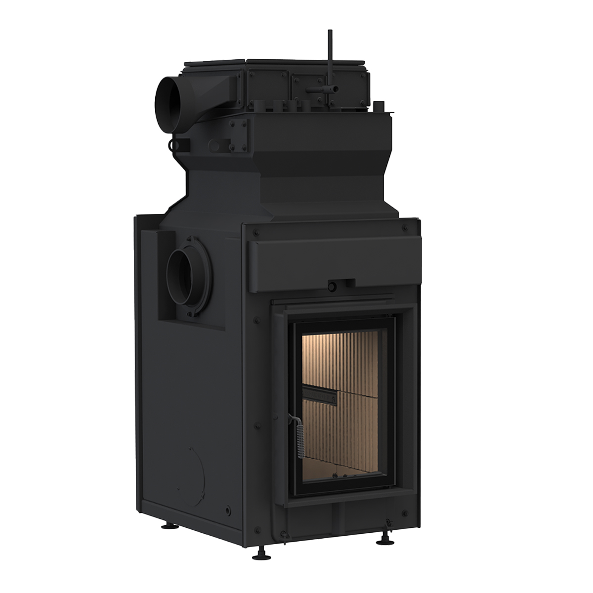 Rendering water-bearing tiled stove HKD 2.2XL-SK-h flat