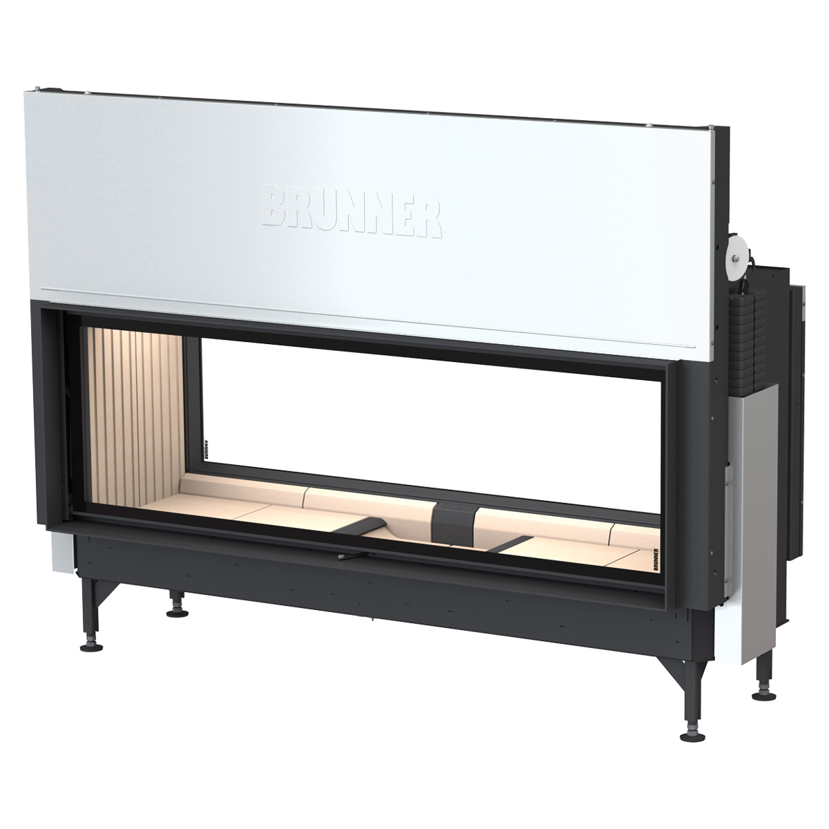 BRUNNER Kamin Tunnel BKH-50-162 vor weißer Wand