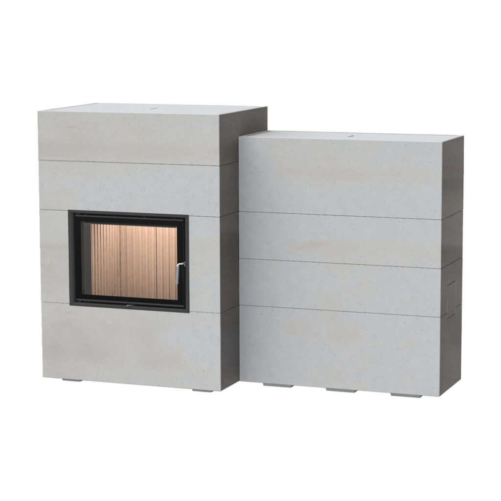 Rendering Systemgrundofen BSG 01 nebenstehend Flach