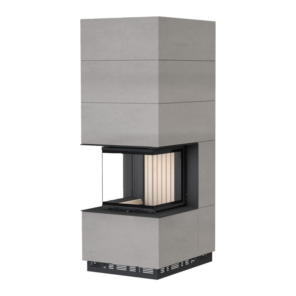 Rendering Systemkamin BSK 45-45-45-45 Panorama