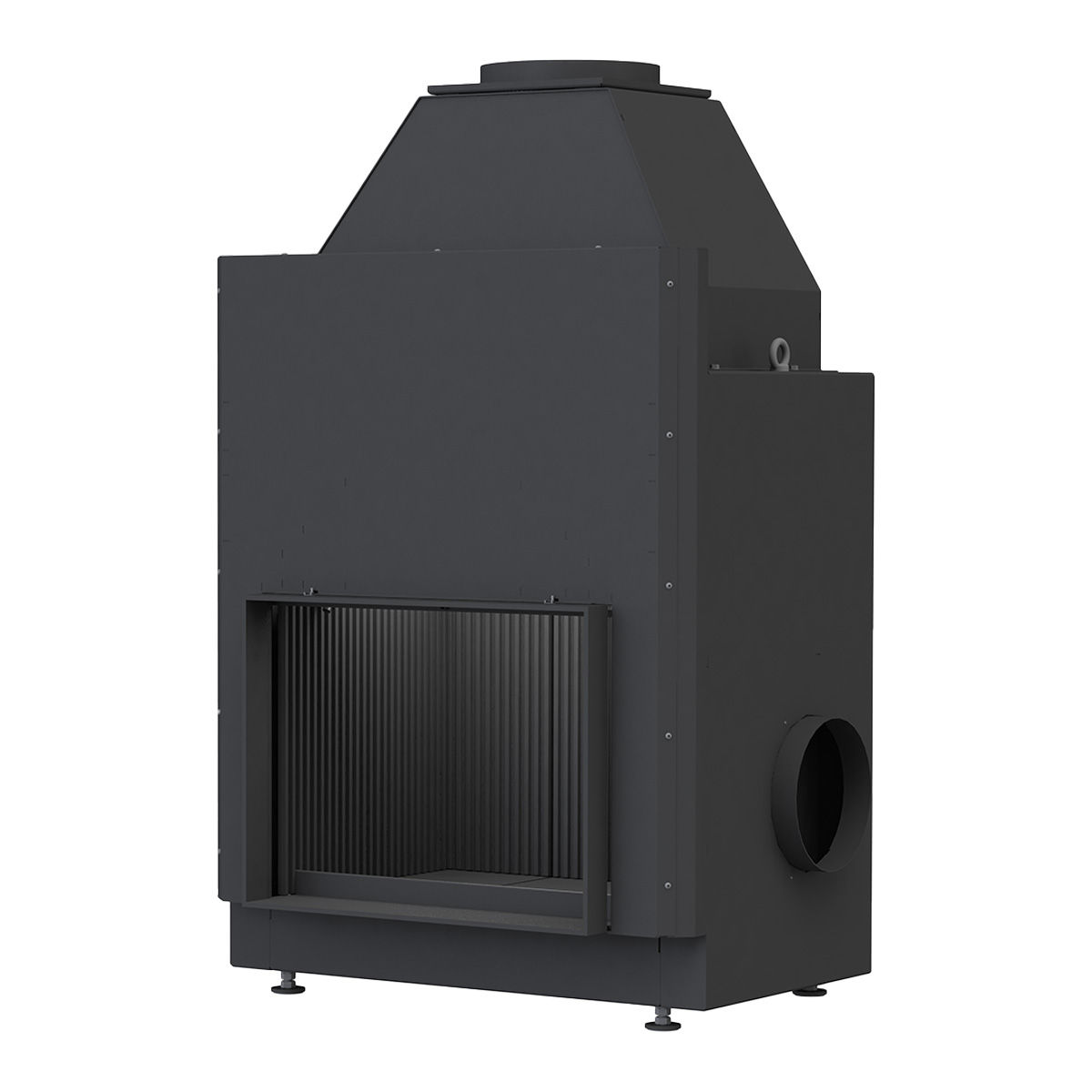 Rendering Heizeinsatz Urfeuer Kamin 50-66 flach