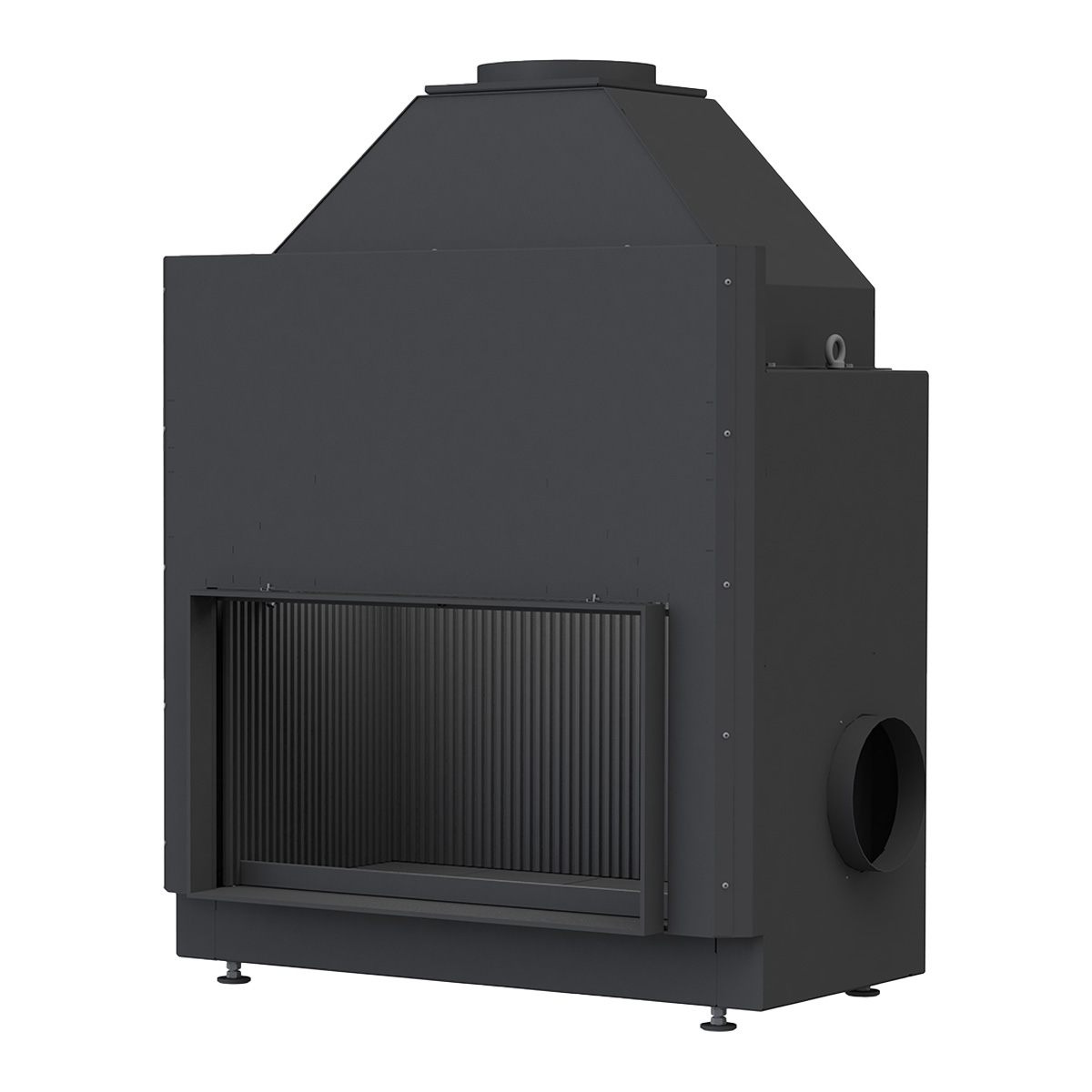 Rendering Heizeinsatz Urfeuer Kamin 50-88 flach