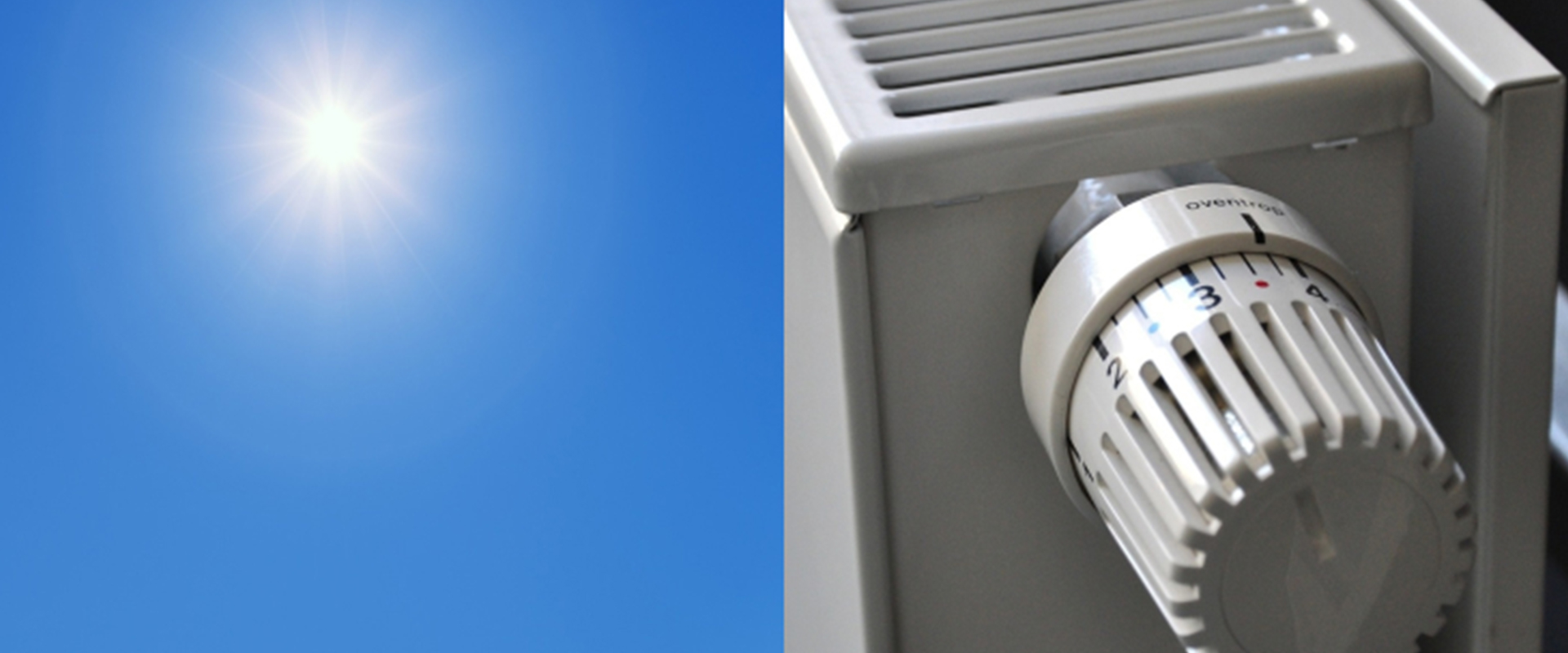 Himmel und Heizung zur Gegenüberstellung von Strahlungswärme & Konvektionswärme