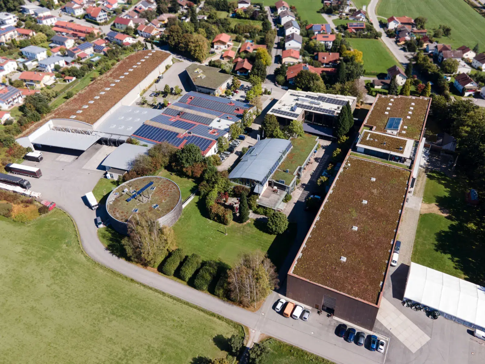 Drohnenaufnahme Firmengelände Ulrich Brunner GmbH